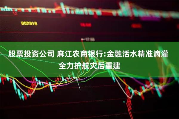 股票投资公司 麻江农商银行:金融活水精准滴灌 全力护航灾后重建